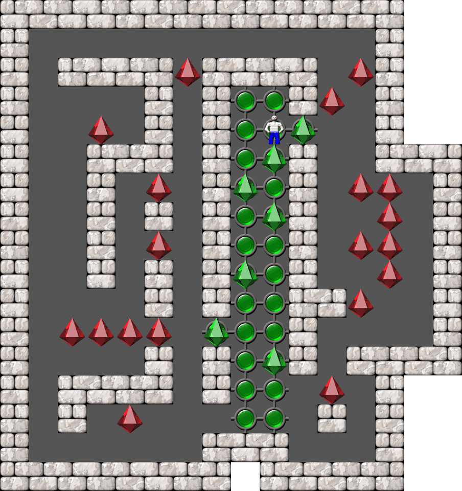 Sokoban Mass Remodel level 1507